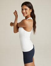 white tank top